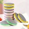 Kitcheniva Dual-Sided Scrub Sponges (12 Pcs, Pink) - Scour Pad & Soft Sponge